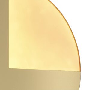Maytoni Jupiter MOD320WL-L12BS3K - детайл на светлия сектор Светлият сектор и металната повърхност на LED аплик Maytoni Jupiter MOD320WL-L12BS3K
