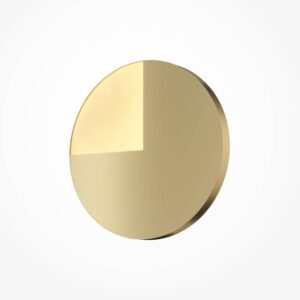 Кръгъл LED аплик Maytoni Jupiter MOD320WL-L12BS3K в цвят месинг със светещ сектор