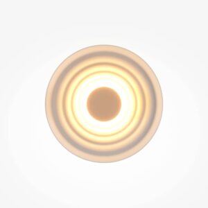 LED аплик Maytoni Nami MOD400WL-L5W2.7K с бял вълнообразен метален отражател и включена топла светлина