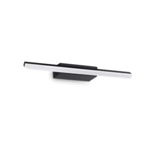 Черен LED аплик Ideal Lux Riflesso AP D42 302225 с линеен акрилен дифузер