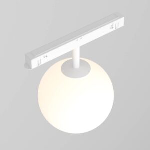 LED лампа със стъклена сфера Maytoni Exility Luna TR038-2-5W3K-W-1, бяла, сфера и магнитен адаптер