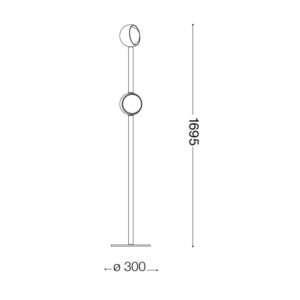 Ideal Lux Bloom PT2 366616 - схема с размери