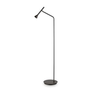 Лампион Ideal Lux Diesis PT 279800 в цвят черен с тънка метална стойка, кръгла основа и насочваща се глава