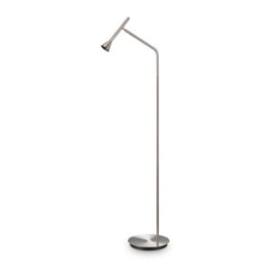 Лампион Ideal Lux Diesis PT 285337 в цвят никел с тънка метална стойка, кръгла основа и насочваща се глава