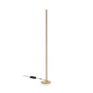LED лампион Ideal Lux Dorica PT1 366166 50W 3000K 190 см в цвят месинг - изглед на продукта на бял фон