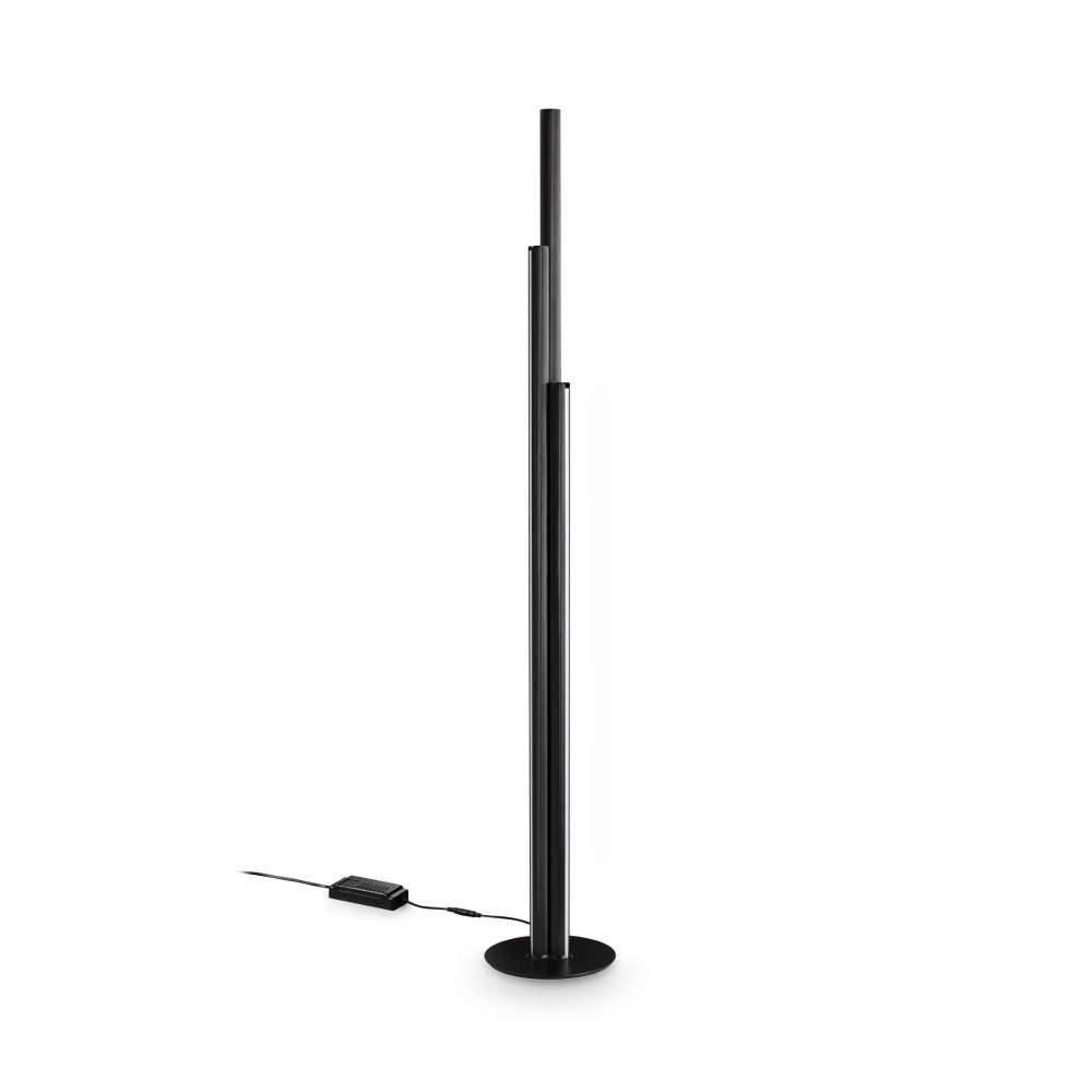 LED лампион Ideal Lux Dorica PT3 366234 66W 3000K 190 см черен - изглед на продукта на бял фон