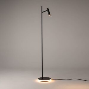 Maytoni Estudo Z010FL-L8B3K - черен LED лампион с осветена основа