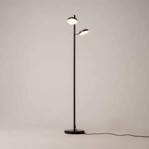 Maytoni Fad MOD070FL-L12B3K - черен лампион с два светещи диска
