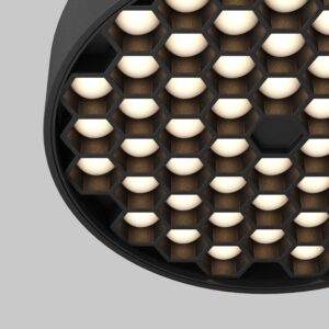 LED луна Maytoni Holity C155CL-11W3K-B, детайл на оптичните клетки
