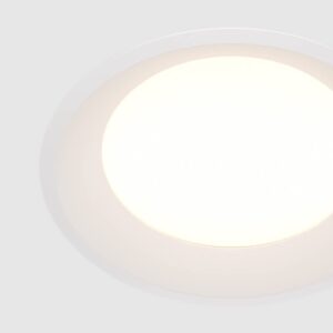 LED луна за вграждане Maytoni Okno DL055-24W4K-W, бяла, детайл на светлинната част и рамката