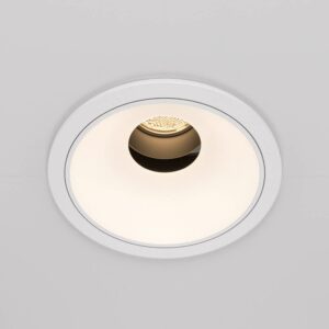 Насочваема LED луна за вграждане Maytoni Wise DL057-10W3K-W, бяла, общ изглед на бялата луна