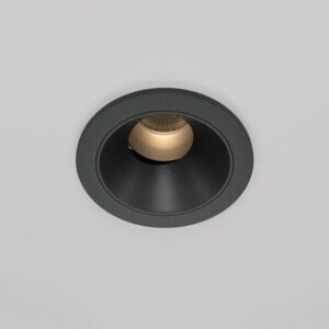 Насочваема LED луна за вграждане Maytoni Wise DL057-7W3K-B, черна, общ изглед на черната луна