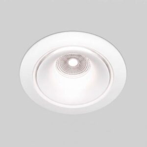 LED луна за вграждане Maytoni Yin DL031-L12W4K-W, бяла, общ изглед на бялата LED луна с неутрална светлина