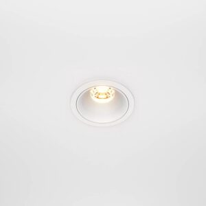 Maytoni Alfa DL043-01-10W2.7K-RD-W-DE - изглед след вграждане LED луна за вграждане Maytoni Alfa DL043-01-10W2.7K-RD-W-DE, бяла, изглед след вграждане