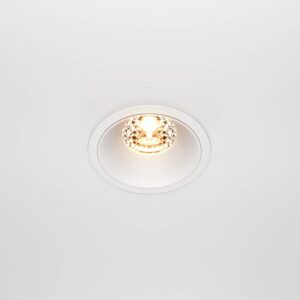 Maytoni Alfa DL043-01-15W2.7K-RD-W-DE - изглед след вграждане LED луна за вграждане Maytoni Alfa DL043-01-15W2.7K-RD-W-DE, бяла, изглед след вграждане