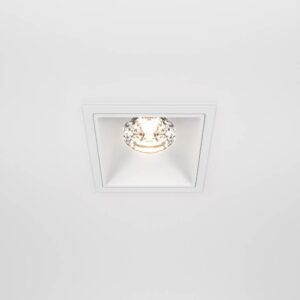 Maytoni Alfa DL043-01-15W3K-D-SQ-W - изглед след вграждане LED луна за вграждане Maytoni Alfa DL043-01-15W3K-D-SQ-W, бяла, изглед след вграждане