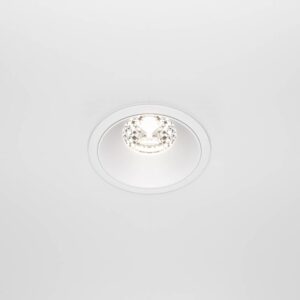 Maytoni Alfa DL043-01-15W4K-D-RD-W - изглед след вграждане LED луна за вграждане Maytoni Alfa DL043-01-15W4K-D-RD-W, бяла, изглед след вграждане