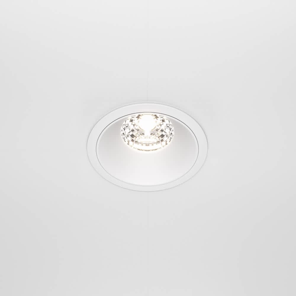 LED луна за вграждане Maytoni Alfa DL043-01-15W4K-D-RD-W, бяла, изглед след вграждане