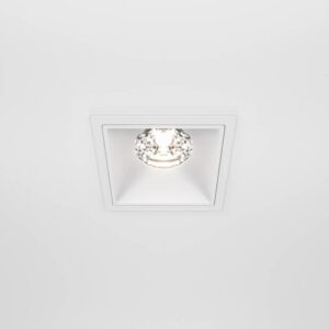Maytoni Alfa DL043-01-15W4K-D-SQ-W - изглед след вграждане LED луна за вграждане Maytoni Alfa DL043-01-15W4K-D-SQ-W, бяла, изглед след вграждане