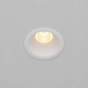 Бяла LED луна Maytoni Dip DL115-10W-2.7K-W, изглед на видимата част след вграждане
