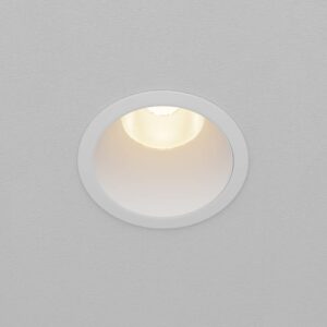 Бяла LED луна Maytoni Dip DL118-15W-3K-W, изглед на видимата част след вграждане