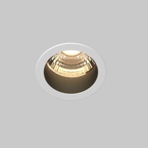LED луна за вграждане Maytoni Minor DL089-5W3K-BW, черно-бяла, общ изглед на светлинната част
