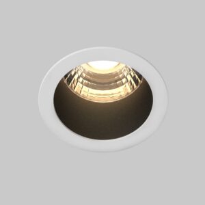 LED луна за вграждане Maytoni Minor DL089-9W3K-BW, черно-бяла, общ изглед на светлинната част