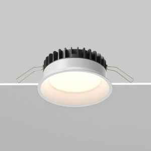 LED луна за вграждане Maytoni Okno DL055-12W3-4-6K-W, бяла, страничен изглед на монтажа в таван