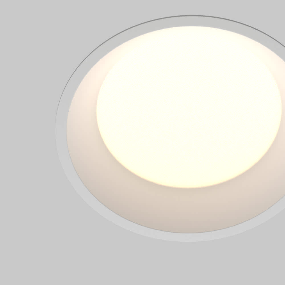 LED луна за вграждане Maytoni Okno DL055-12W3-4-6K-W, бяла, детайл на светлинната част