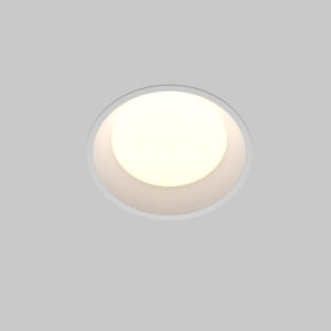 LED луна за вграждане Maytoni Okno DL055-12W3-4-6K-W, бяла, общ изглед на кръглата луна