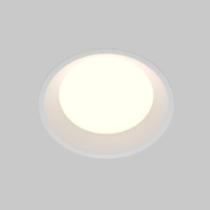 LED луна за вграждане Maytoni Okno DL055-18W3-4-6K-W, бяла, общ изглед на кръглата луна
