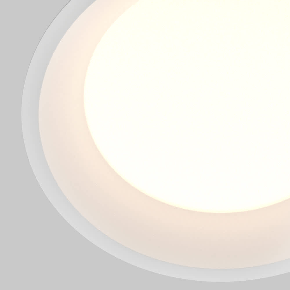 LED луна за вграждане Maytoni Okno DL055-24W3-4-6K-W, бяла, детайл на светлинната част