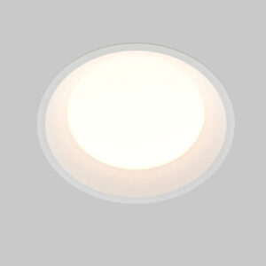 LED луна за вграждане Maytoni Okno DL055-24W3-4-6K-W, бяла, общ изглед на кръглата луна