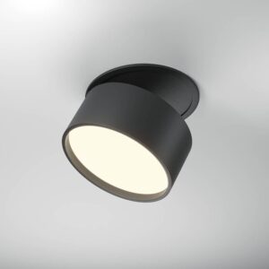 LED луна за вграждане Maytoni Onda DL024-12W-DTW-B 12W 2200-4000K Ø8,5 см черна - общ изглед
