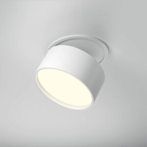 LED луна за вграждане Maytoni Onda DL024-12W-DTW-W 12W 2200-4000K Ø8,5 см бяла - общ изглед