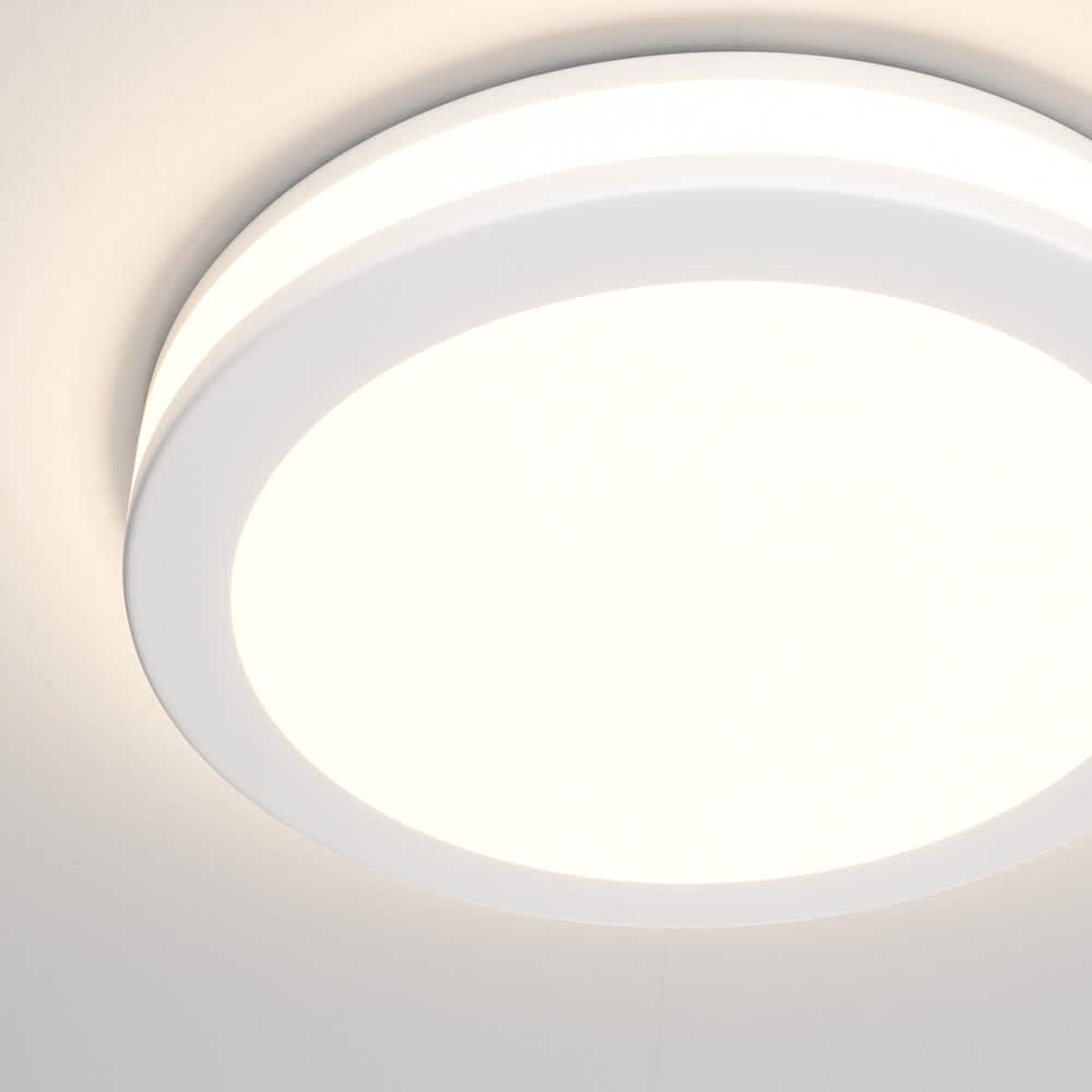 LED луна за вграждане Maytoni Phantom DL2001-L12W 12W 3000K Ø9,5 см бяла - детайл на предната част