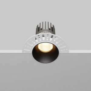 Черна LED луна Maytoni Dip DL119-10W-3K-TRS-B, цяло тяло и монтажна рамка