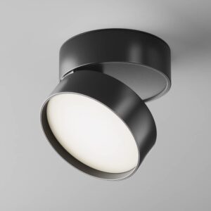 LED луна за повърхностен монтаж Maytoni Onda C024CL-L18B4K 18W 4000K Ø12 см черна - общ изглед