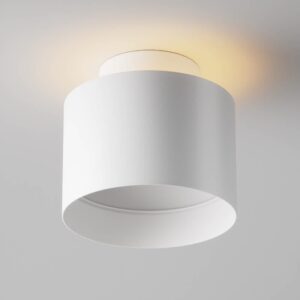 Maytoni Planet C009CW-L12W - изглед на корпуса и долния отвор LED луна за повърхностен монтаж Maytoni Planet C009CW-L12W 12W 3000K Ø10 см бяла - изглед на корпуса и долния отвор