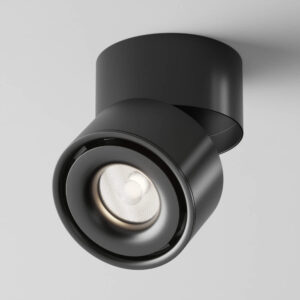 LED луна за повърхностен монтаж Maytoni Yin C084CL-15W4K-B 15W 4000K Ø10 см черна - общ изглед