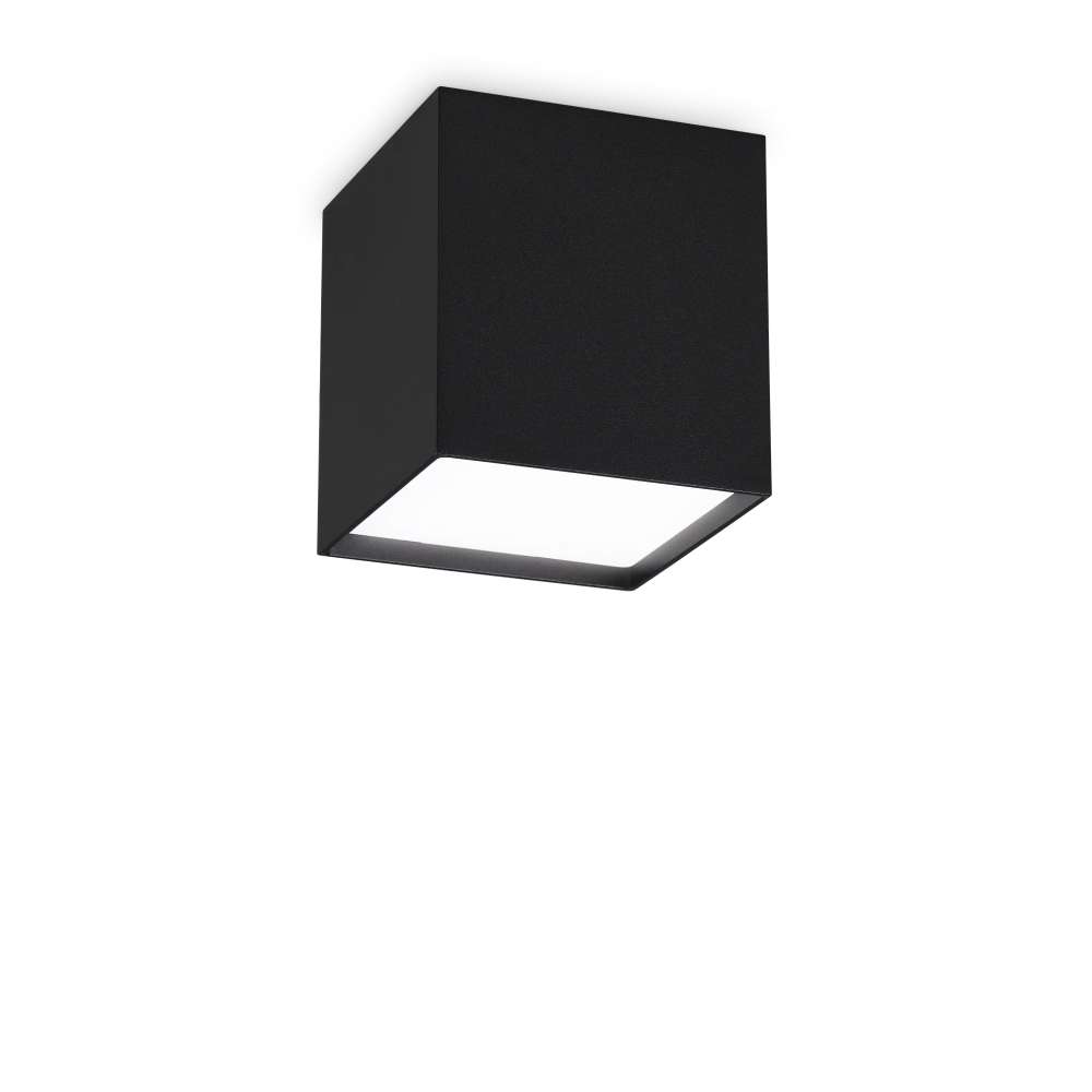 LED луна за таван Ideal Lux Kubiko PL 303314 10W 3000K черна - основен изглед