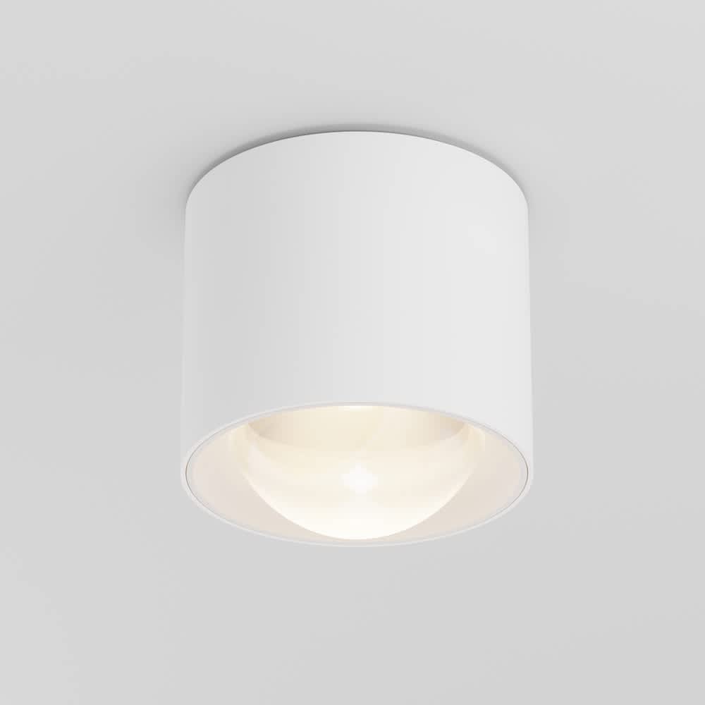 Бяла LED луна Maytoni Lens C217CL-15W3K-W, основен изглед