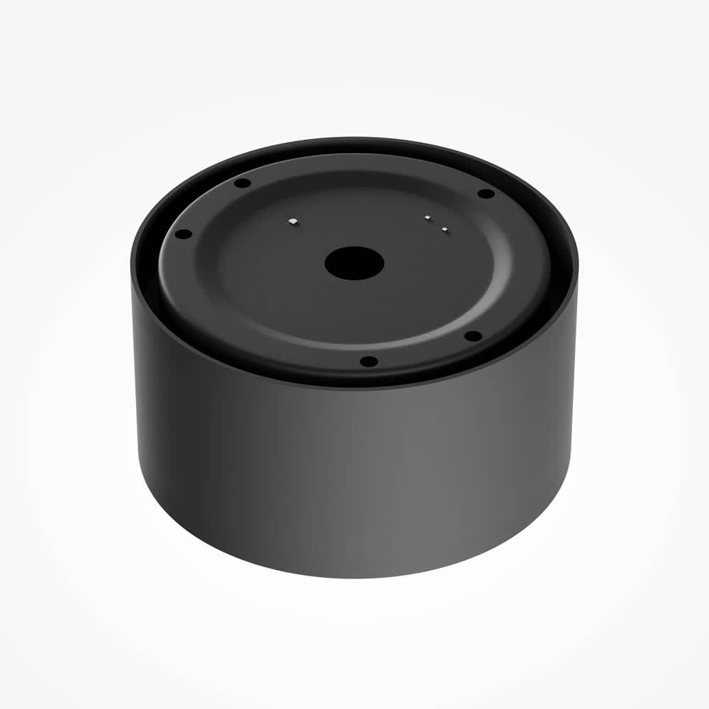 LED луна Maytoni Vega C089CL-15W3K-BMG, черна с матово злато, изглед на монтажната основа