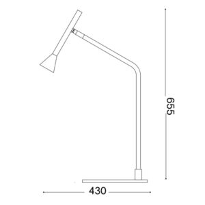 Diesis TL 291093 - схема с размери Официална схема с размерите в милиметри на Ideal Lux Diesis TL 291093