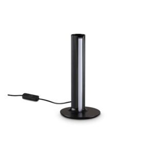 LED настолна лампа Ideal Lux Dorica TL1 366081 8W 3000K 25,5 см черна - изглед на продукта на бял фон