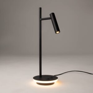 Maytoni Estudo Z010TL-L8B3K - черна LED настолна лампа с осветена основа