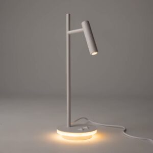 Maytoni Estudo Z010TL-L8W3K - бяла LED настолна лампа с осветена основа