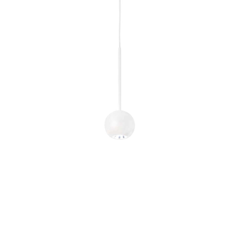 Ideal Lux Archimede SP Sfera 310602 с бяла сферична глава в края на тънко окачване