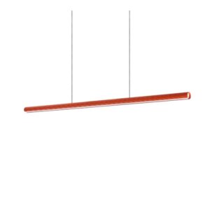 LED пендел Ideal Lux Dorica SP1 D45 366418 35W 3000K 140 см оранжев - изглед на продукта на бял фон