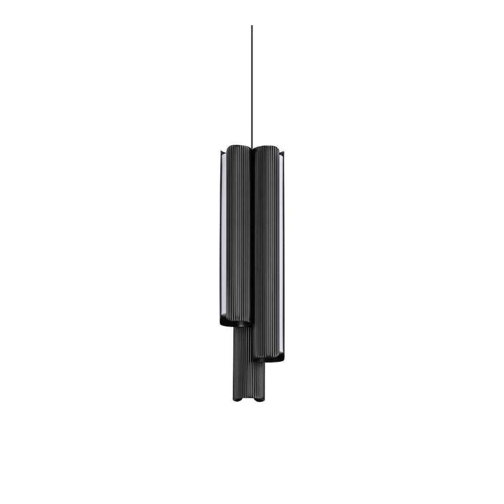 LED пендел Ideal Lux Dorica SP3 D90 366487 27W 3000K Ø9,5 см черен - изглед на продукта на бял фон
